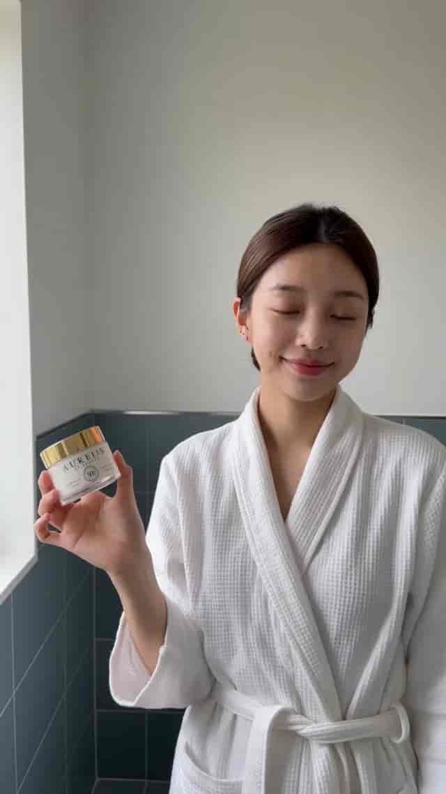 UGC Bathroom Skincare Review background blur