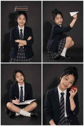 Back to School Collage background blur
