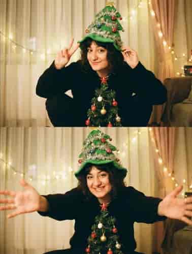 Holiday Duo background blur