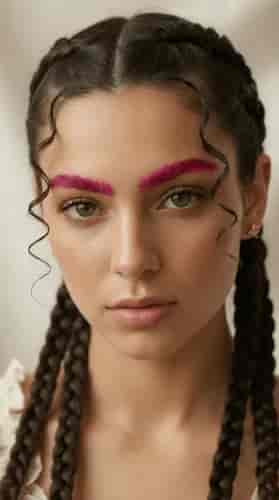 Magenta Brow Pop background blur