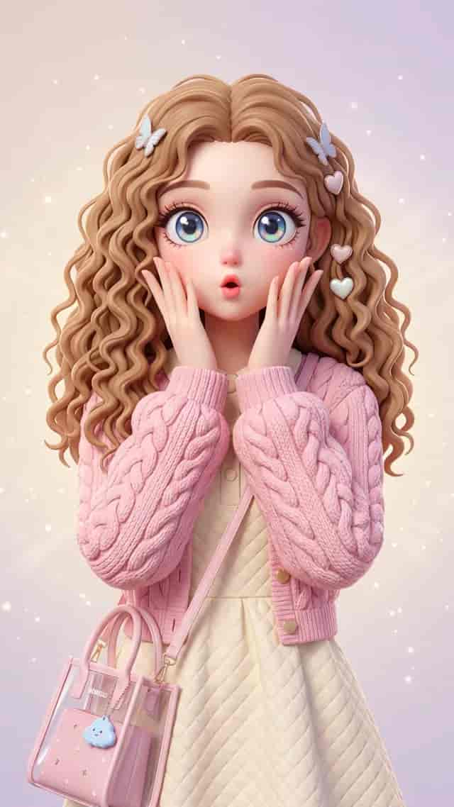 Kawaii Doll Bounce background blur