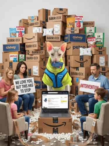 Shopaholic Pet background blur