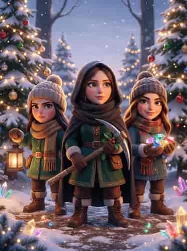 Winter Heroes background blur