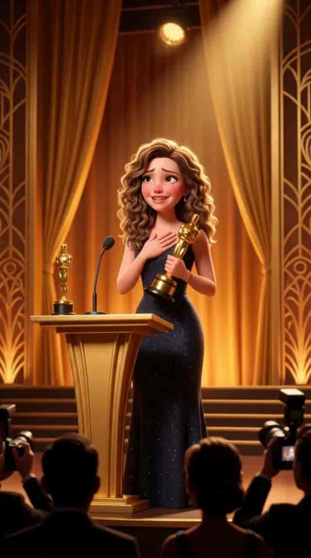 Oscar Awards Speech background blur