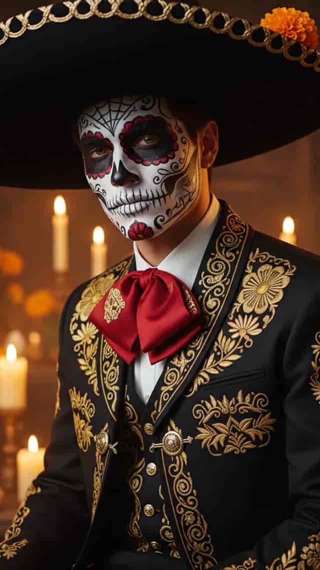 Día de Muertos background blur