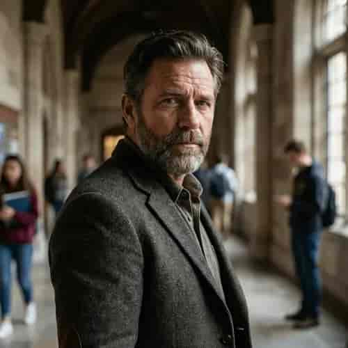 Academic Professor Portrait background blur