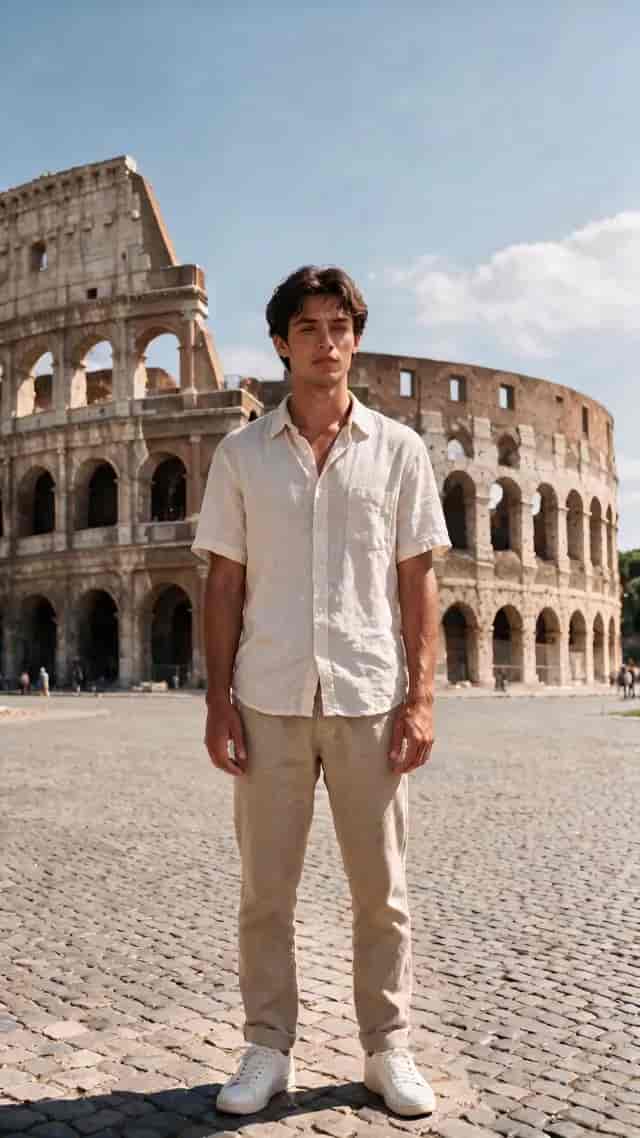 Europian Summer Rome background blur
