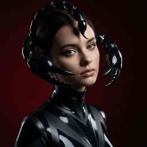 Scorpio Zodiac Portrait background blur