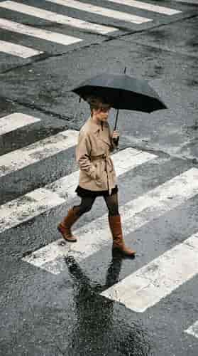 Rainy Crosswalk Look background blur