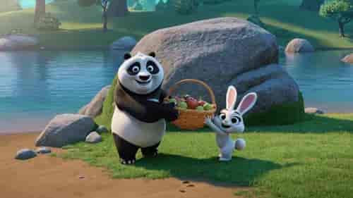 Forest Friends Picnic background blur