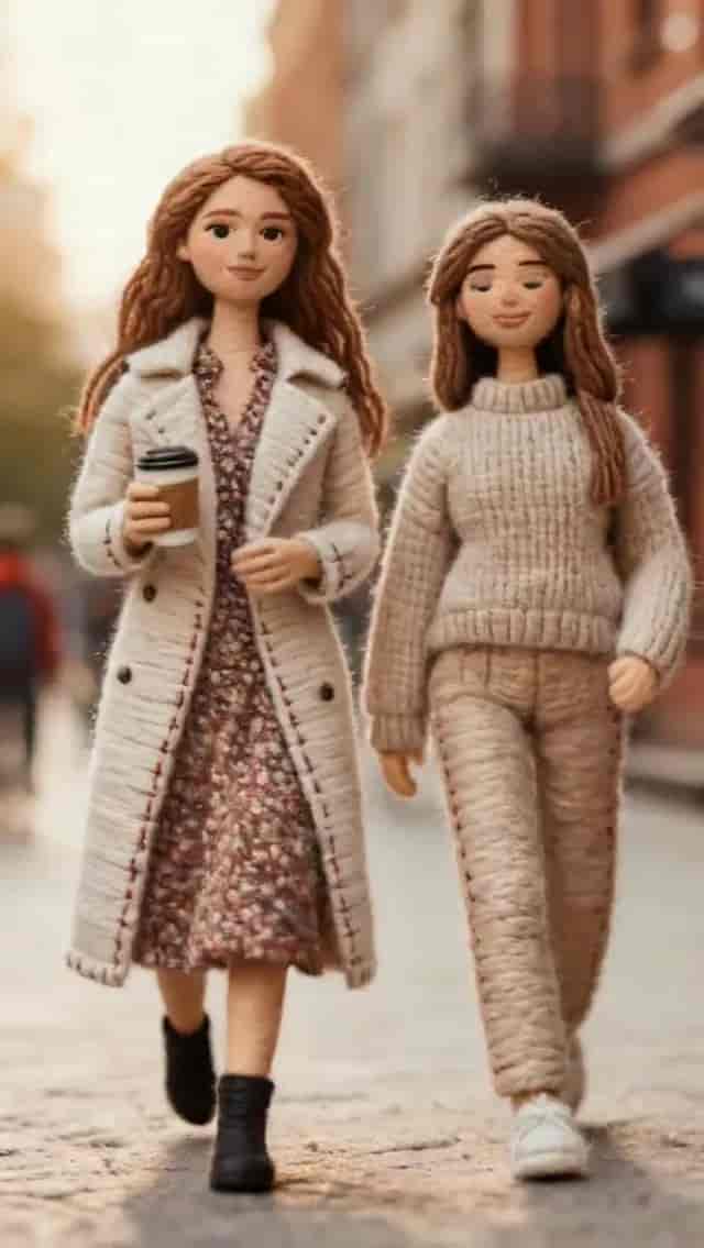 Knitted Outdoor World background blur