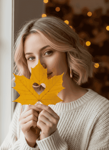 Autumn Heart background blur