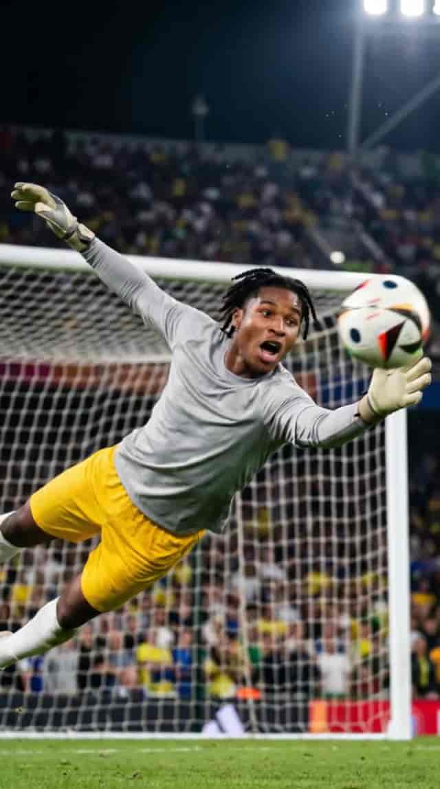 National Goalkeeper Transformation background blur