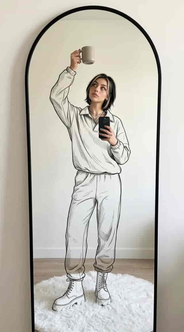Paint Outfit Transition background blur