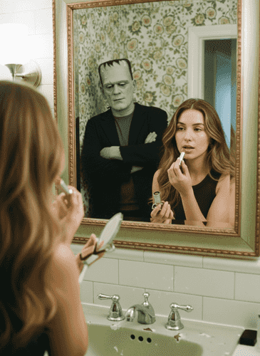 Mirror Presence background blur