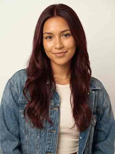Wine Red Hair background blur