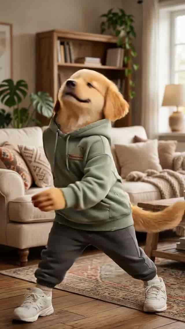 Pet Robot Dance background blur