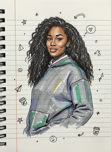 Notebook Doodle background blur