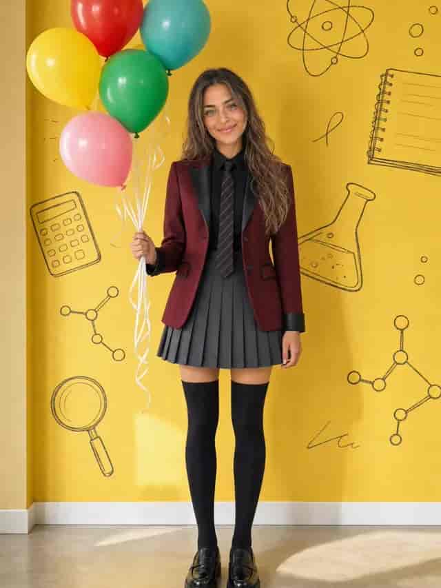 Try On School Outfit background blur