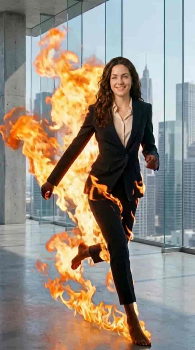 Burning Run background blur