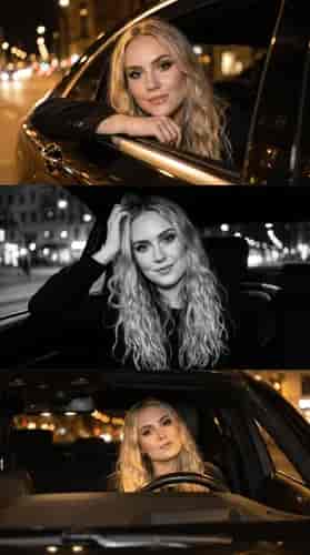Luxury Car Collage background blur