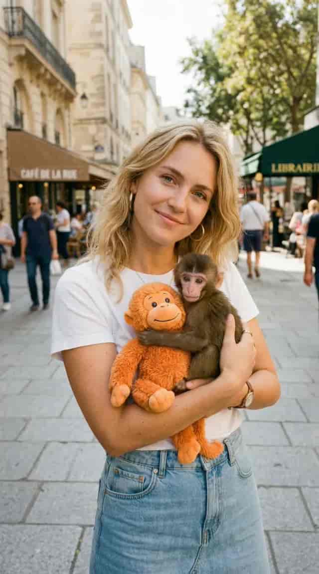 Monkey Hug background blur
