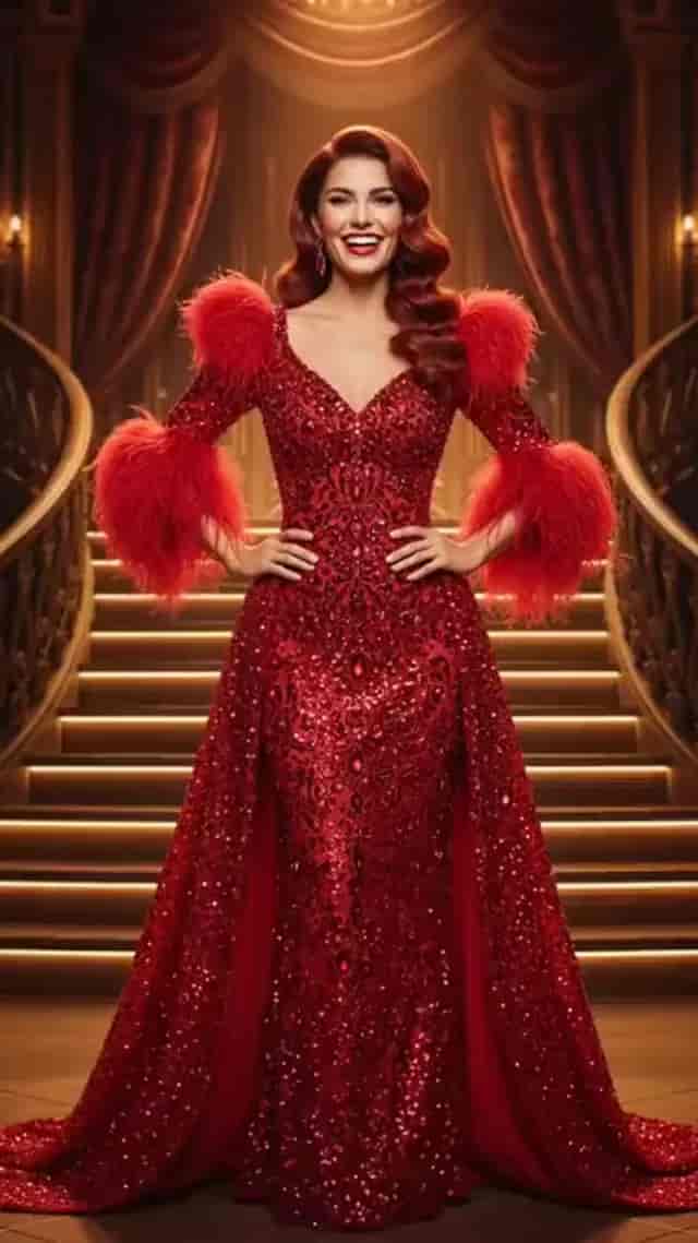 Hollywood Red Carpet Diva	 background blur