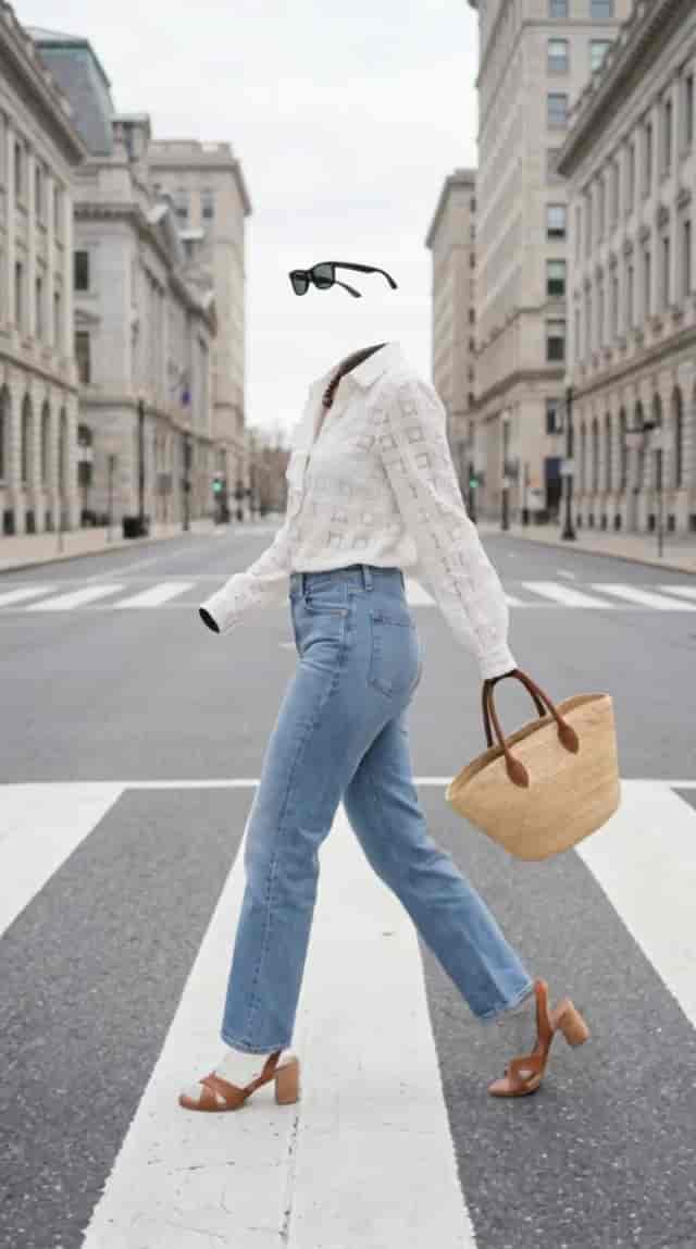 Invisible Outfit Street Walk background blur