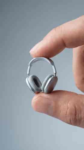 Miniature Product Pinch background blur