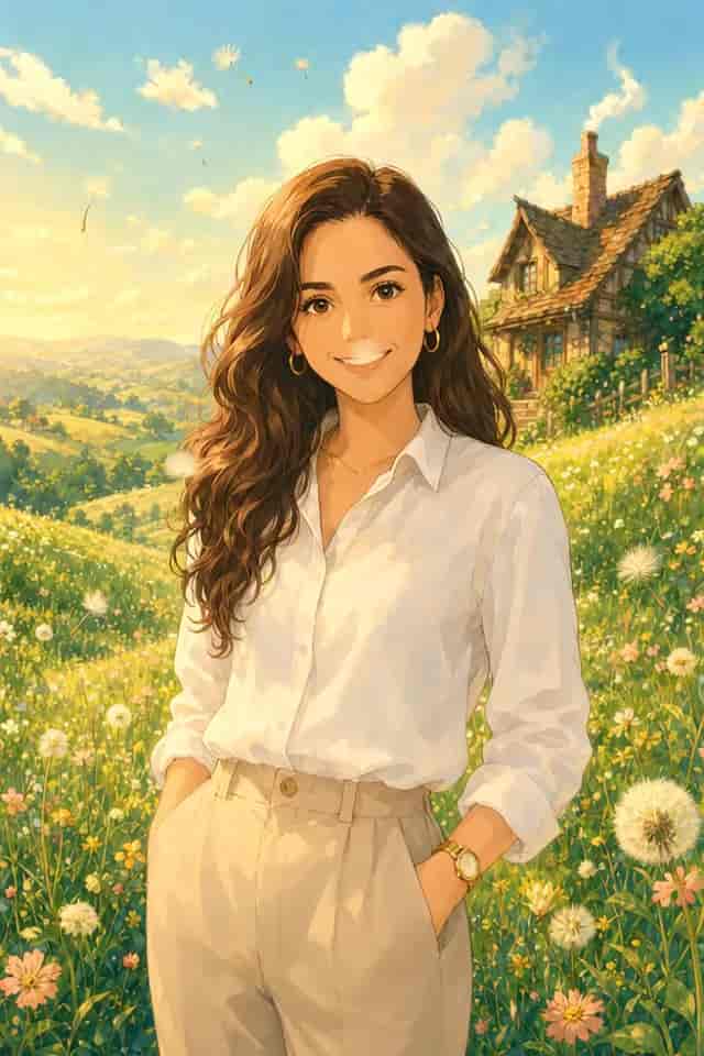 Watercolor Meadow Motion background blur