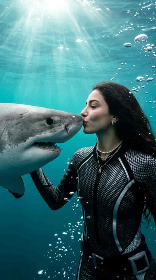 Shark Kiss background blur