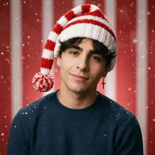 Santa Stripe Portrait background blur