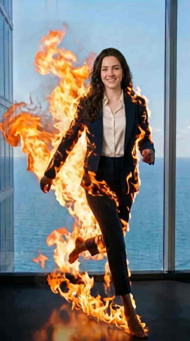 Burning Run background blur