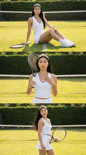 Tennis Collage Trio background blur
