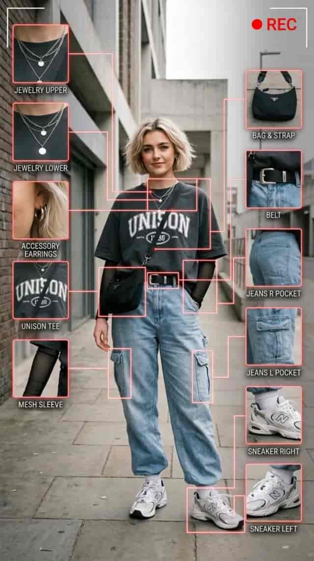 Outfit Breakdown background blur