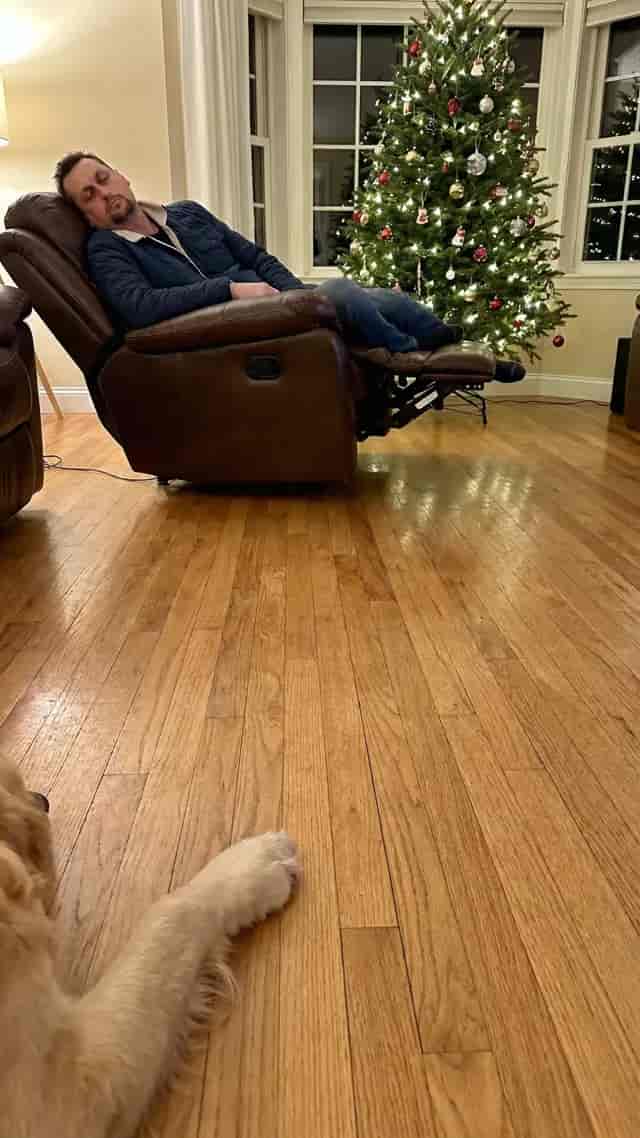 Santa Footsteps background blur