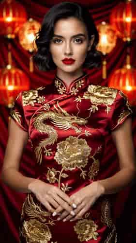 Crimson Couture Vogue background blur