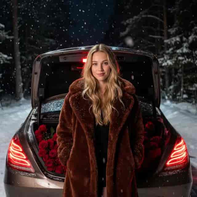 Romantic Snowfall Motion background blur