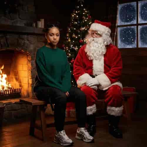 Cabin Christmas Glow background blur