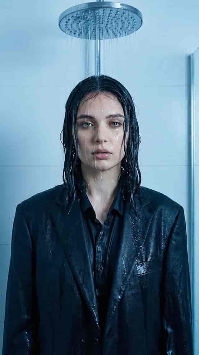 Shower Stream Slow-Motion background blur