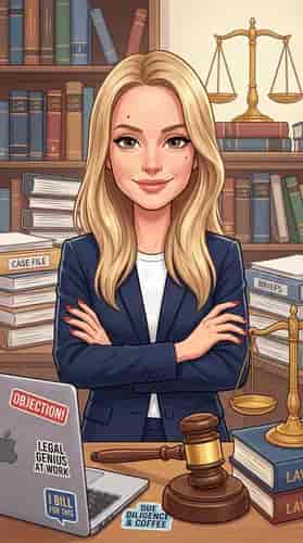 LinkedIn Profession Caricature background blur