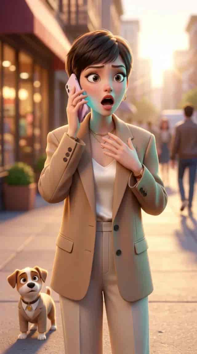 City Phone Call background blur