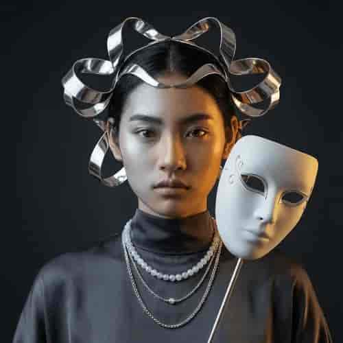 Gemini Zodiac Portrait background blur