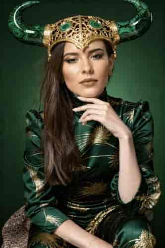 Taurus Luxury Fashion Portrait background blur