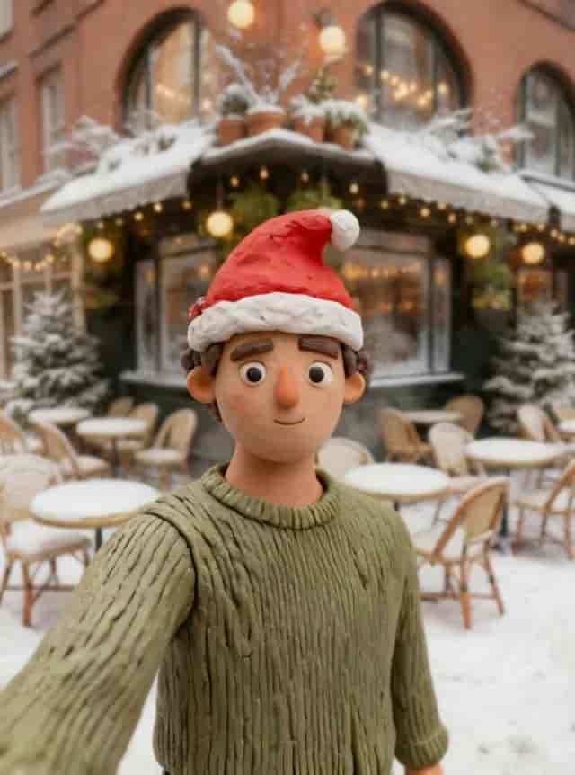Holiday Claymation Effect background blur