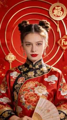 Cultural Celebration Portrait background blur