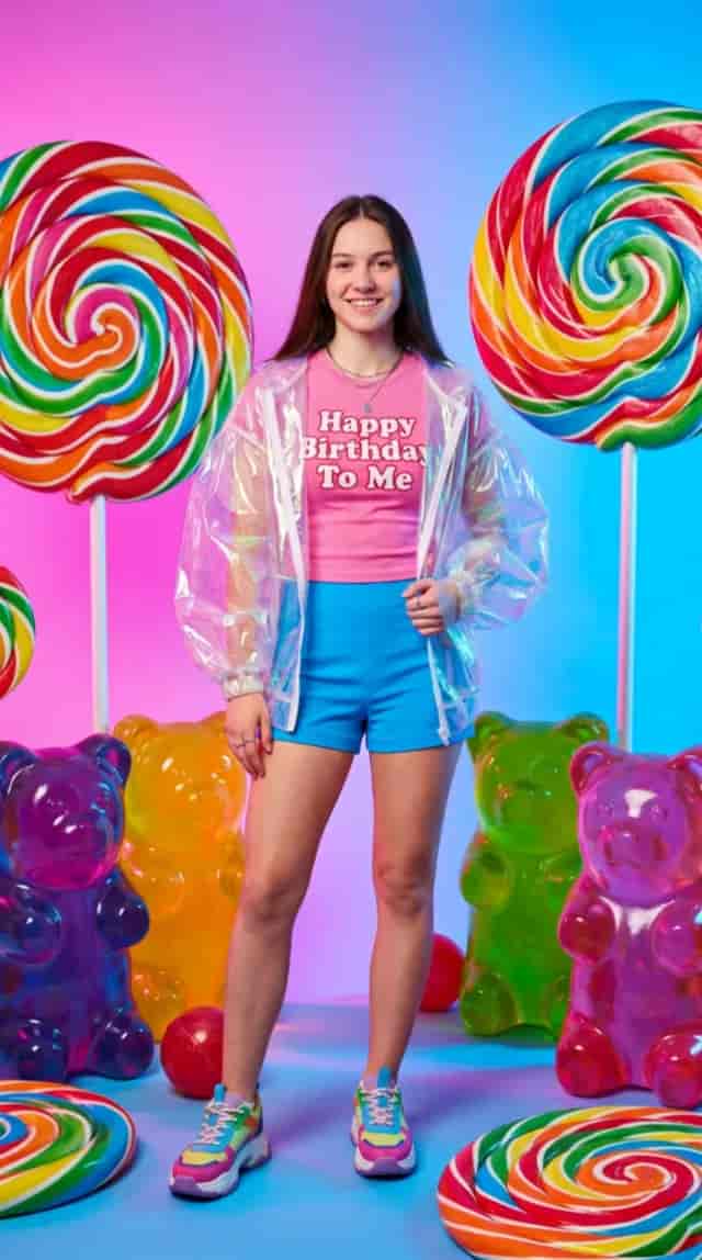 Birthday Lollipops background blur