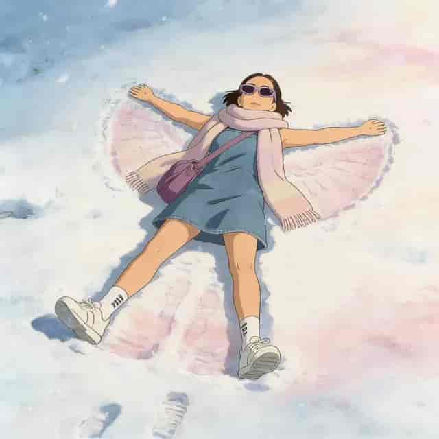 Snow Angel Dream background blur