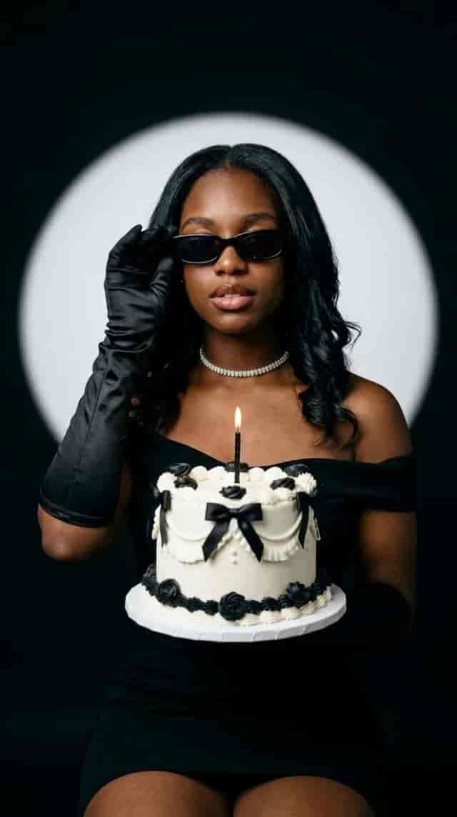 Birthday Noir Edit background blur