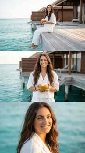 Maldives Triple Shot background blur